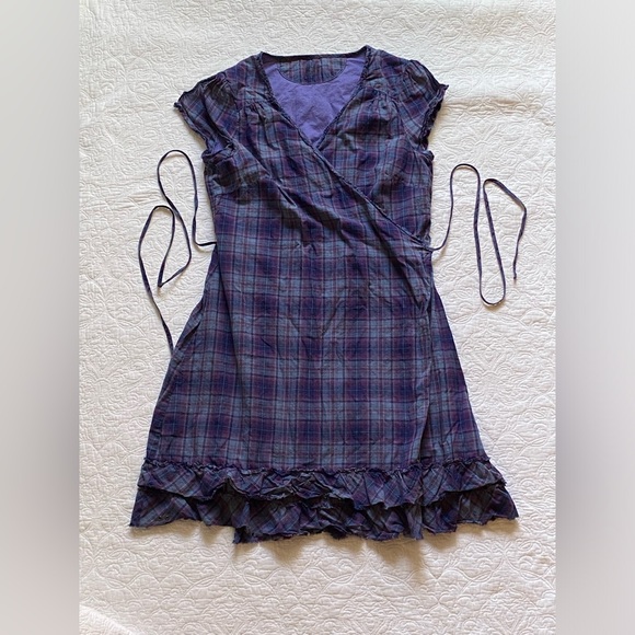 Converse Plaid wrap dress - Picture 3 of 16